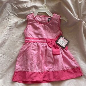 Pink Floral Kids Formal Dress